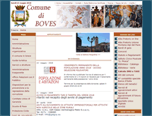 Tablet Screenshot of comune.boves.cn.it